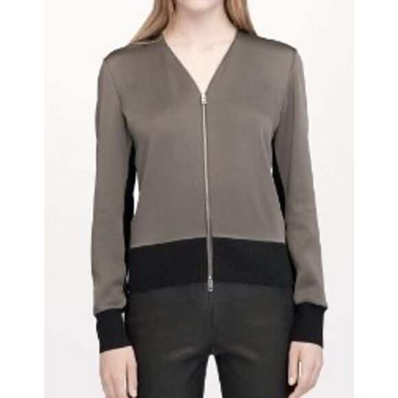 Rag & Bone Vivienne Olive Zip-up Top Sweater Sz. S - Picture 2 of 9